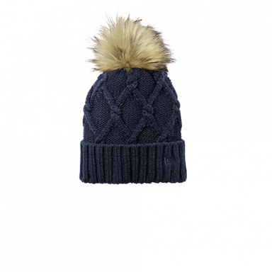 New Era Faux Fur Pom Beanie